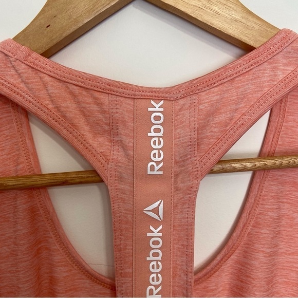 2/40$  Reebok Small Sporty Peach Racerback Tank Athleisure Running Yoga gym chic - Picture 5 of 15